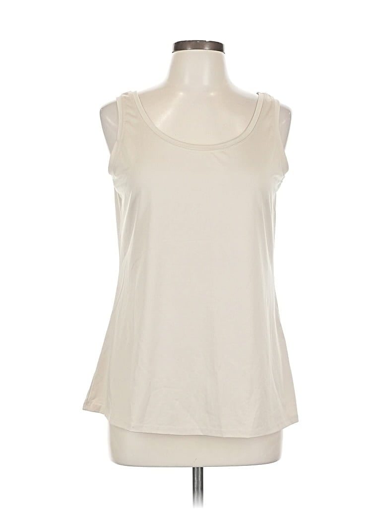 Pre-owned Roz & Ali Sleeveless T-shirt In White