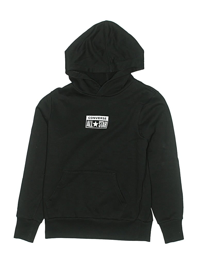 Click to view more detailed imagery on our partner's website Pre-owned Converse Kids' Pullover Hoodie In Black
