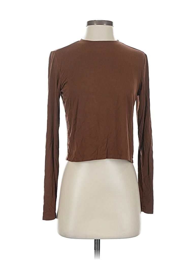 GIANNI BINI Pre-owned Long Sleeve T-shirt In Brown