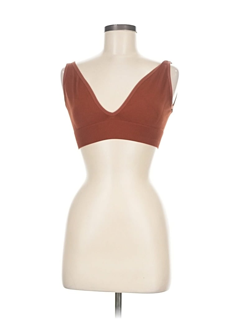 Pre-owned Weworewhat Tank Top Brown Strapless Neckline Tops