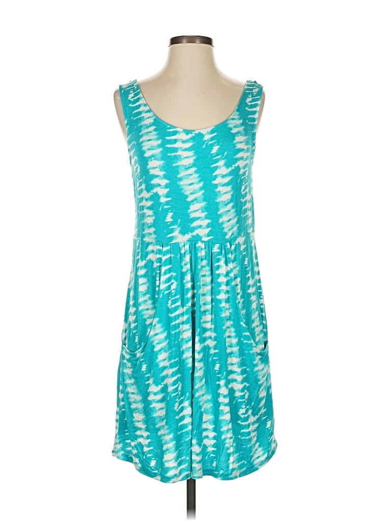 Pre-owned A.n.a. A New Approach Casual Dress In Blue