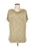 Jaclyn Smith Green Short Sleeve Blouse Size L - photo 1
