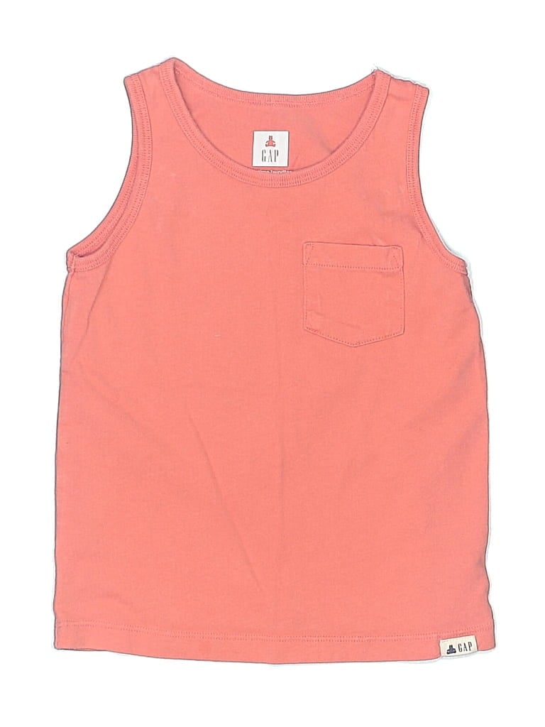 Pre-owned Baby Gap Kids' Sleeveless T-shirt In Pink