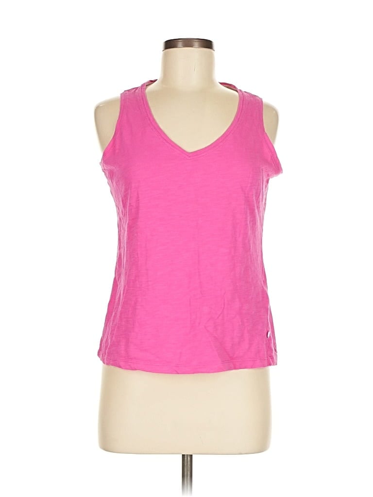 Pre-owned Joules Tank Top Pink Halter Neckline Tops