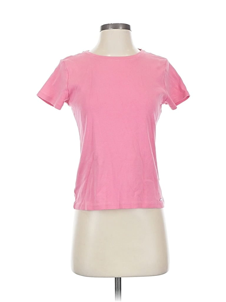Pre-owned Dkny Short Sleeve T-shirt In Pink