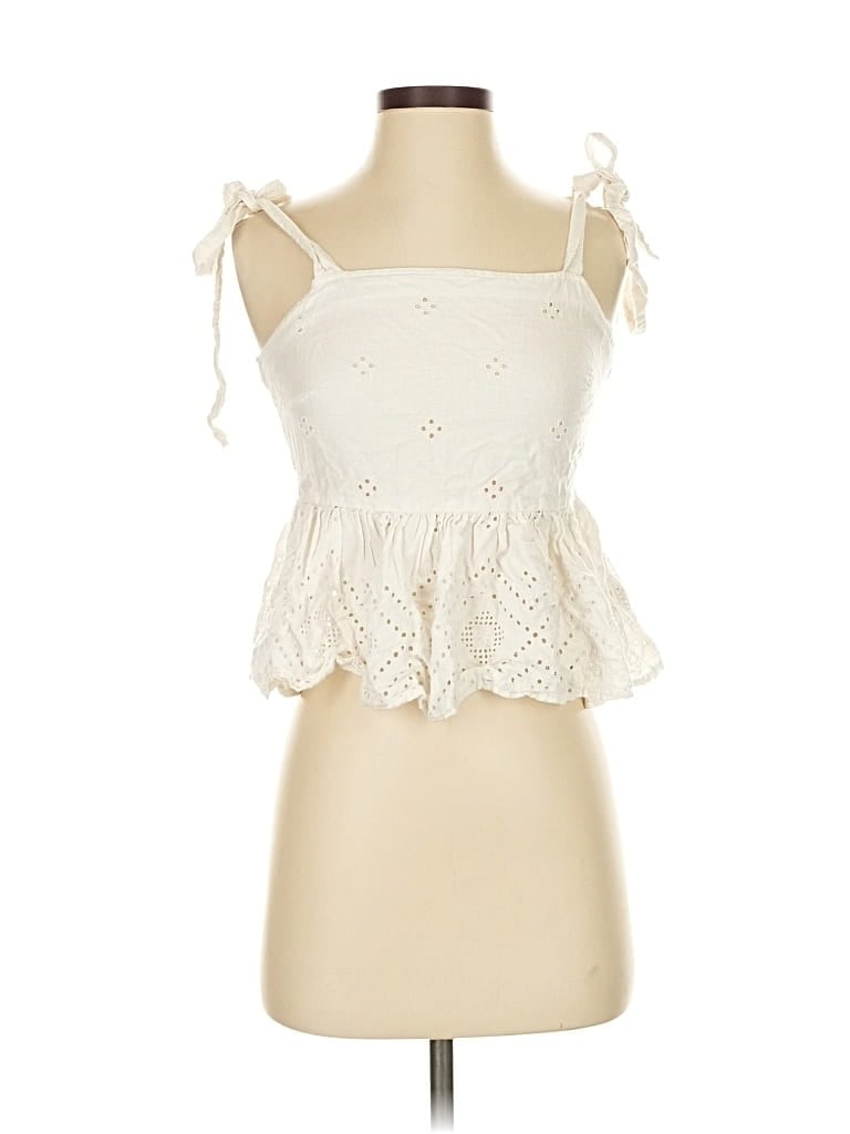 MADEWELL Pre-owned Sleeveless Blouse In White