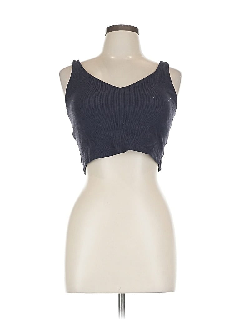 Pre-owned Offline By Aerie Tank Top Gray Strapless Neckline Tops