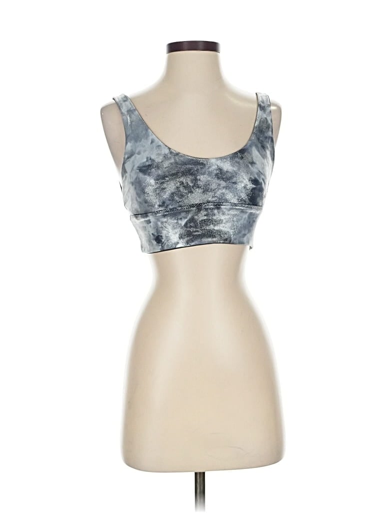 Pre-owned Lululemon Athletica Tank Top Silver Strapless Neckline Tops