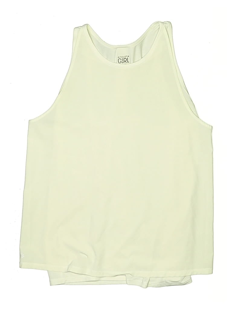 Pre-owned Athleta Girl Kids' Sleeveless T-shirt In Green