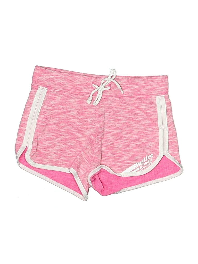 Pre-owned Justice Kids' Athletic Shorts In Pink
