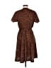 Unbranded Animal Print Brown Casual Dress Size 8 - photo 2