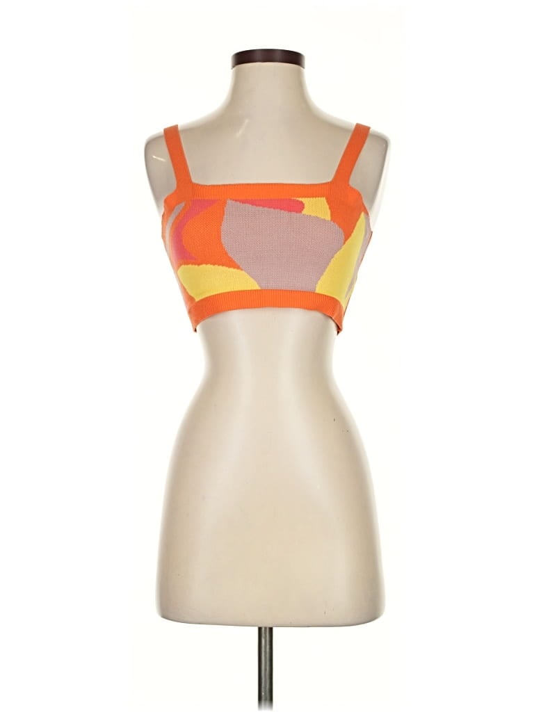 Pre-owned Unbranded Sports Bra In Orange