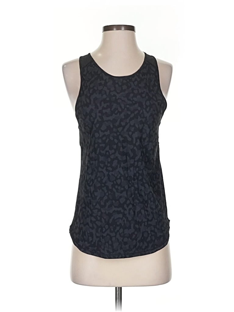 Pre-owned Lululemon Athletica Tank Top Black Halter Neckline Tops