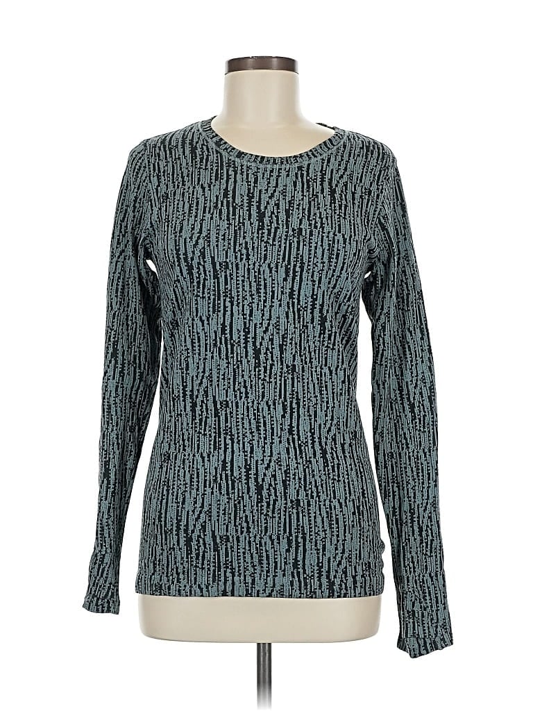 Pre-owned Athleta Long Sleeve T-shirt In Blue