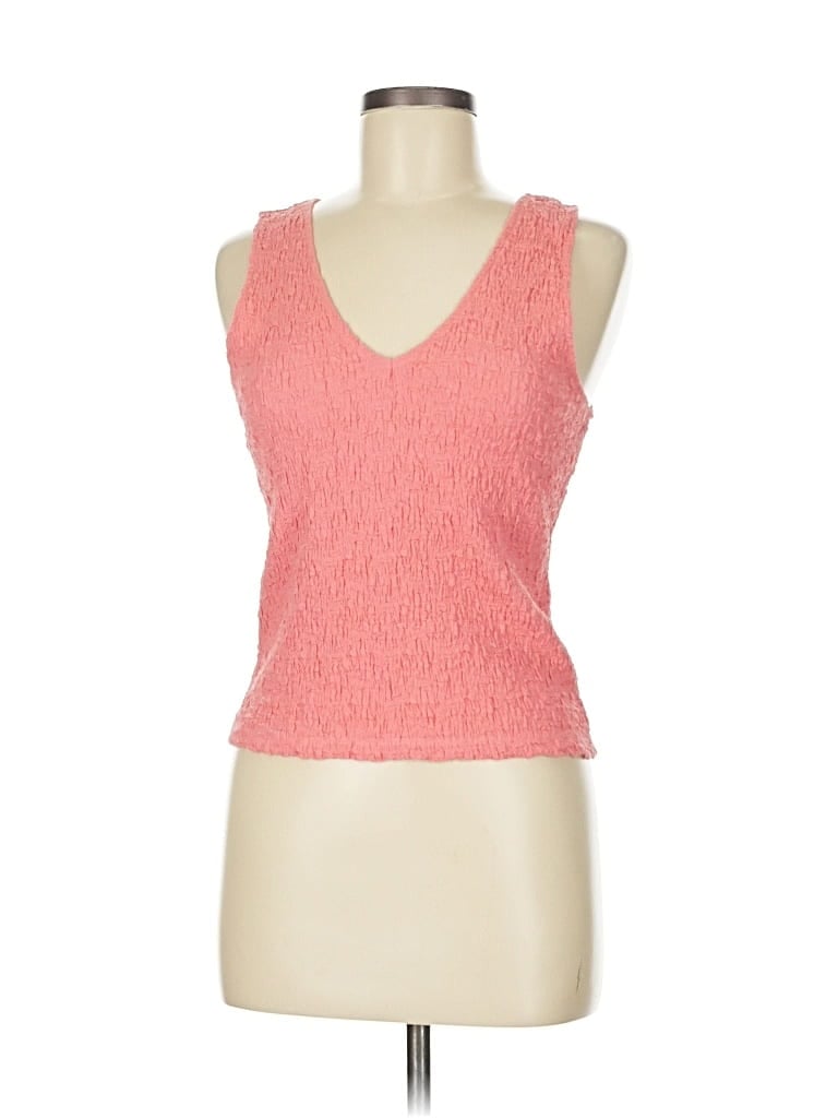 Pre-owned A New Day Tank Top Pink Sweetheart Neckline Tops