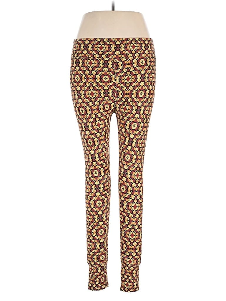 Pre-owned Lularoe Casual Pants In Yellow