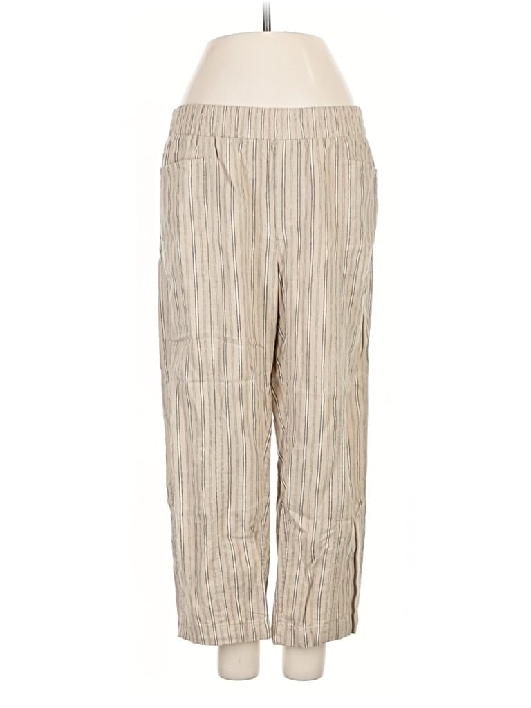 Pre-owned Caslon Linen Pants In White