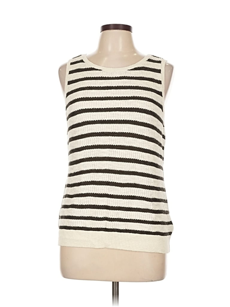 Pre-owned Thread & Supply Sweater Vest In White