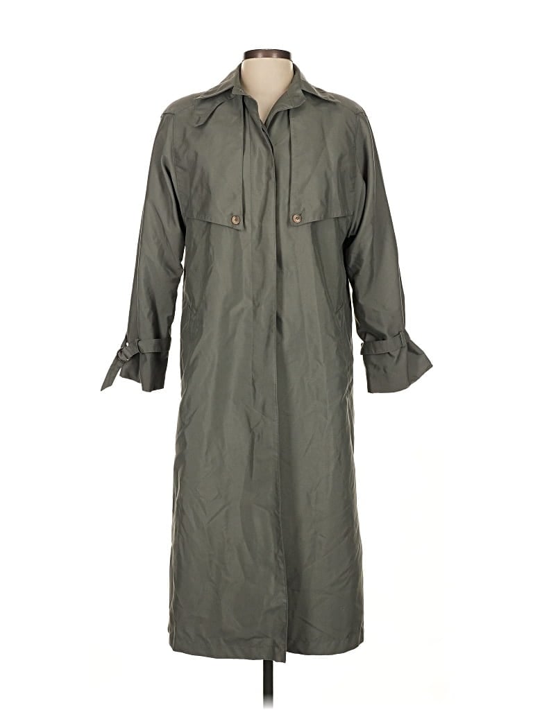 Pre-owned Forecaster Of Boston Trenchcoat In Green