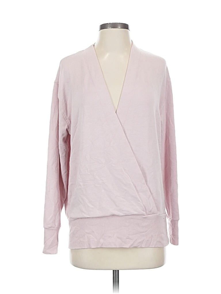 Pre-owned Athleta Cardigan Sweater In Pink