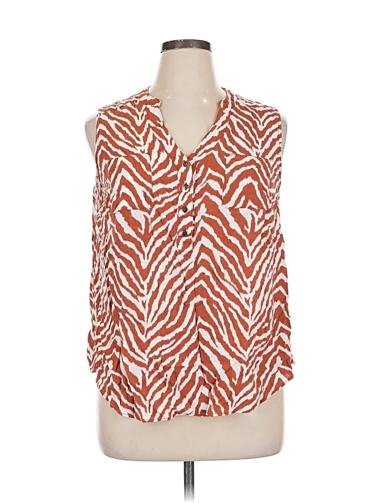 Pre-owned Torrid Sleeveless Blouse In Orange