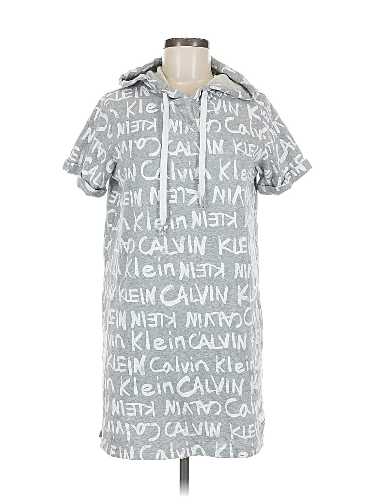 Pre-owned Calvin Klein Performance Casual Dress In Gray
