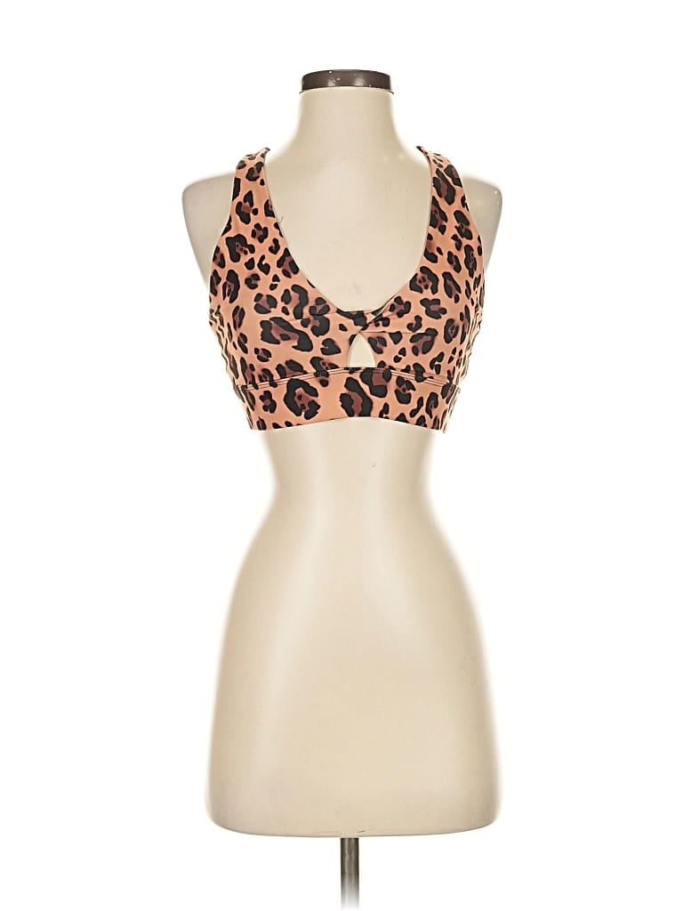 Click to view more detailed imagery on our partner's website Pre-owned Fabletics Tank Top Brown Halter Neckline Tops