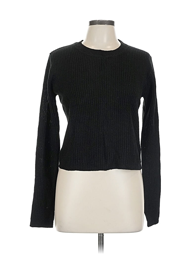 Pre-owned Ambiance Apparel Pullover Sweater In Black