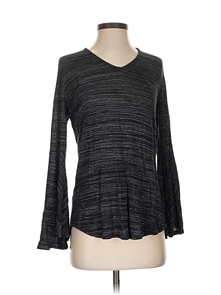 Pre-owned Ann Taylor Loft 3/4 Sleeve T-shirt In Gray