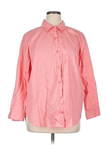 Gloria Vanderbilt 3/4 Sleeve Button-Down Shirt (view 1)