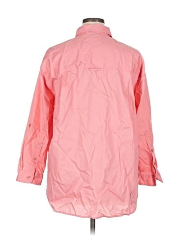Gloria Vanderbilt 3/4 Sleeve Button-Down Shirt (view 2)