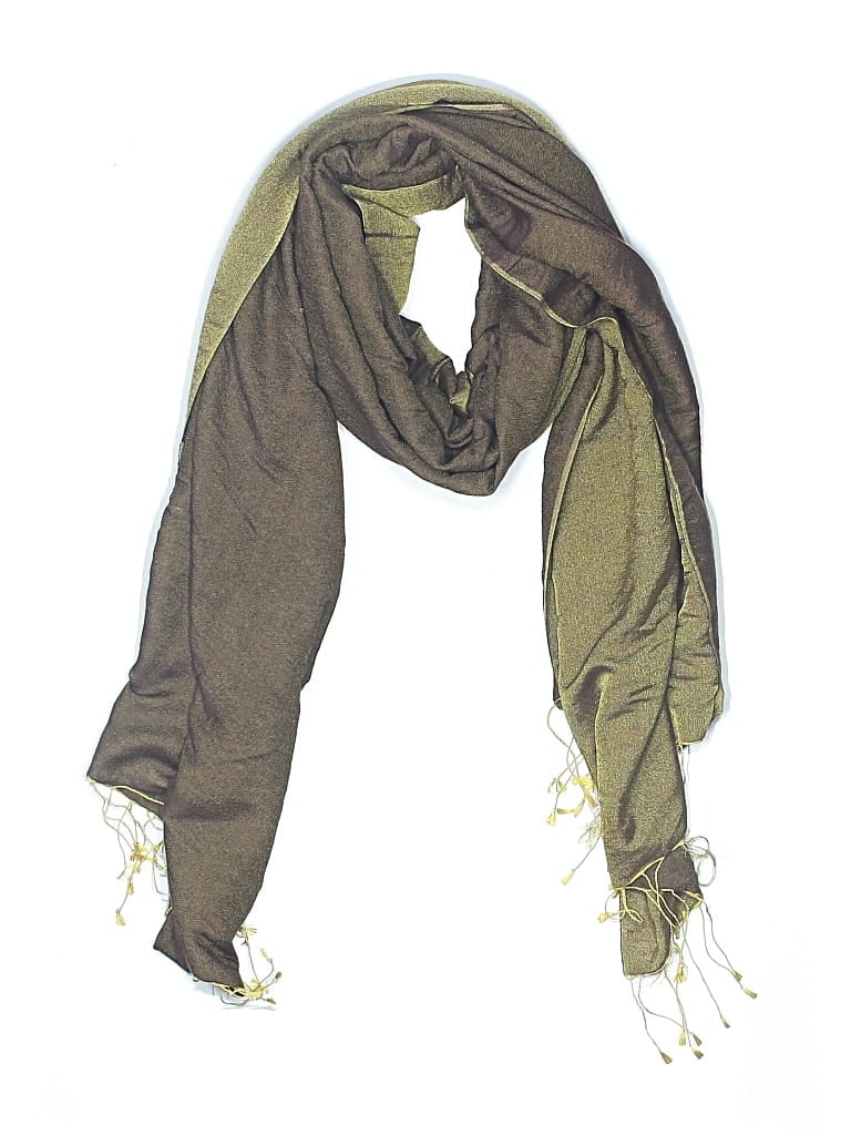 Pre-owned Assorted Brands Scarf In Gold