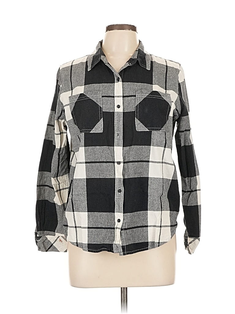 UNIVERSAL THREAD Pre-owned Long Sleeve Button Down Shirt In Gray