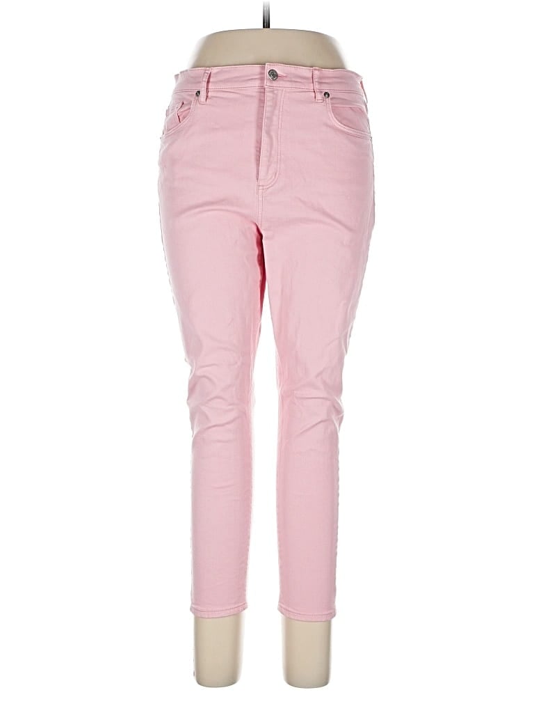 Pre-owned Ann Taylor Loft Jeans In Pink