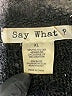 Say What? Black Faux Fur Jacket Size XL - photo 6