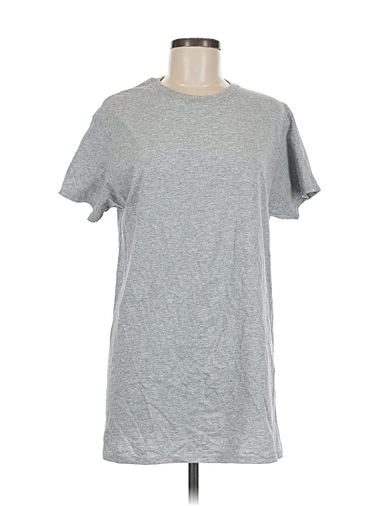 Pre-owned Fruit Of The Loom Short Sleeve T-shirt In Silver