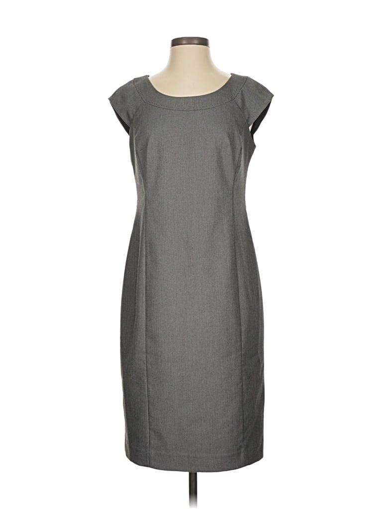 Pre-owned Jones New York Collection Casual Dress In Gray