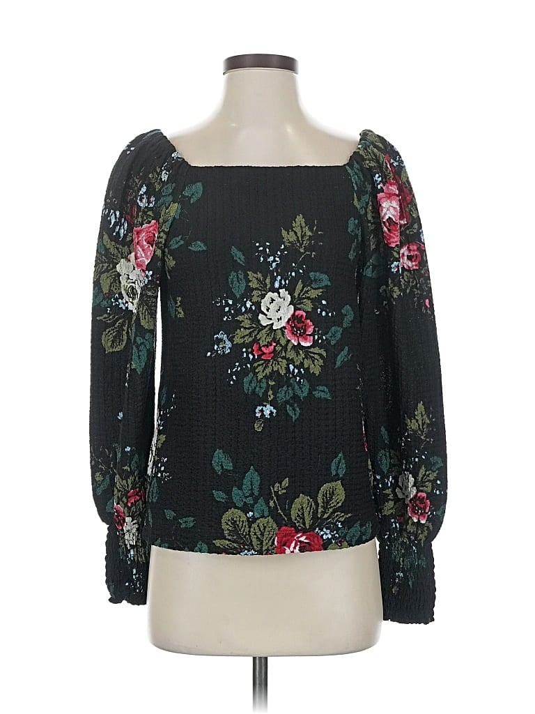 Pre-owned Ann Taylor Loft Long Sleeve T-shirt In Black