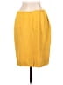 Worth Solid Yellow Casual Skirt Size 6 - photo 2