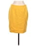 Worth Solid Yellow Casual Skirt Size 6 - photo 1