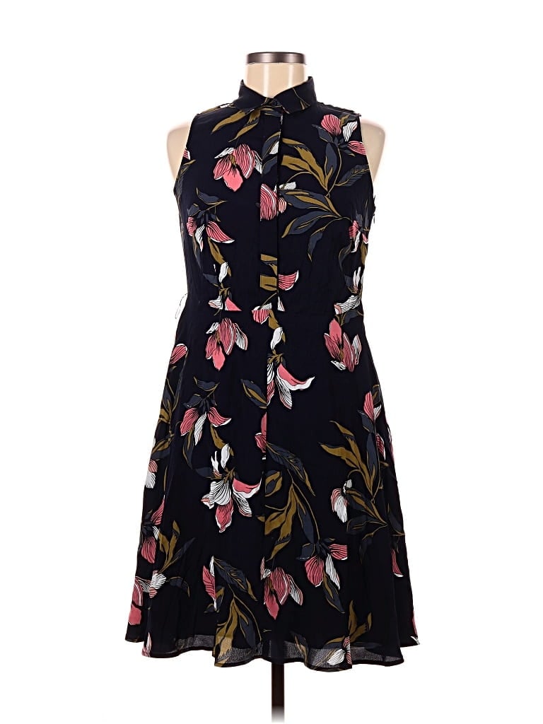 Pre-owned Ann Taylor Factory Casual Dress In Black