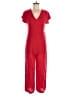 Michael Tyler 100% Rayon Solid Red Jumpsuit Size M - photo 1