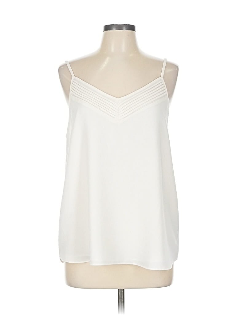 Pre-owned 1.state Sleeveless Blouse In White