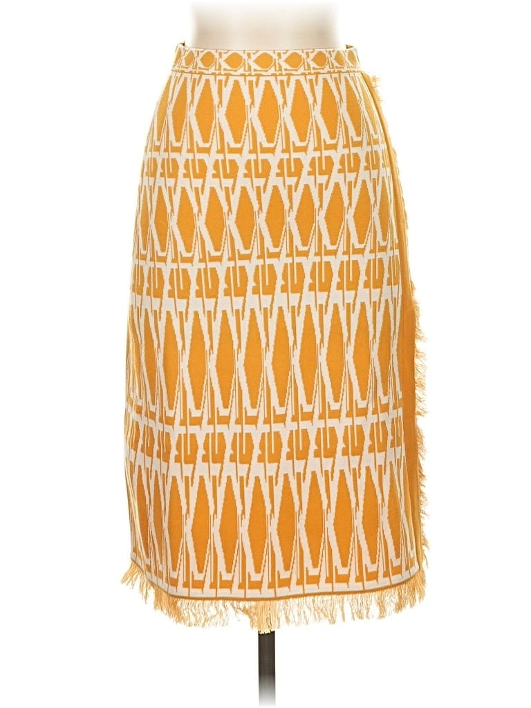 Pre-owned Diane Von Furstenberg Casual Skirt In Yellow