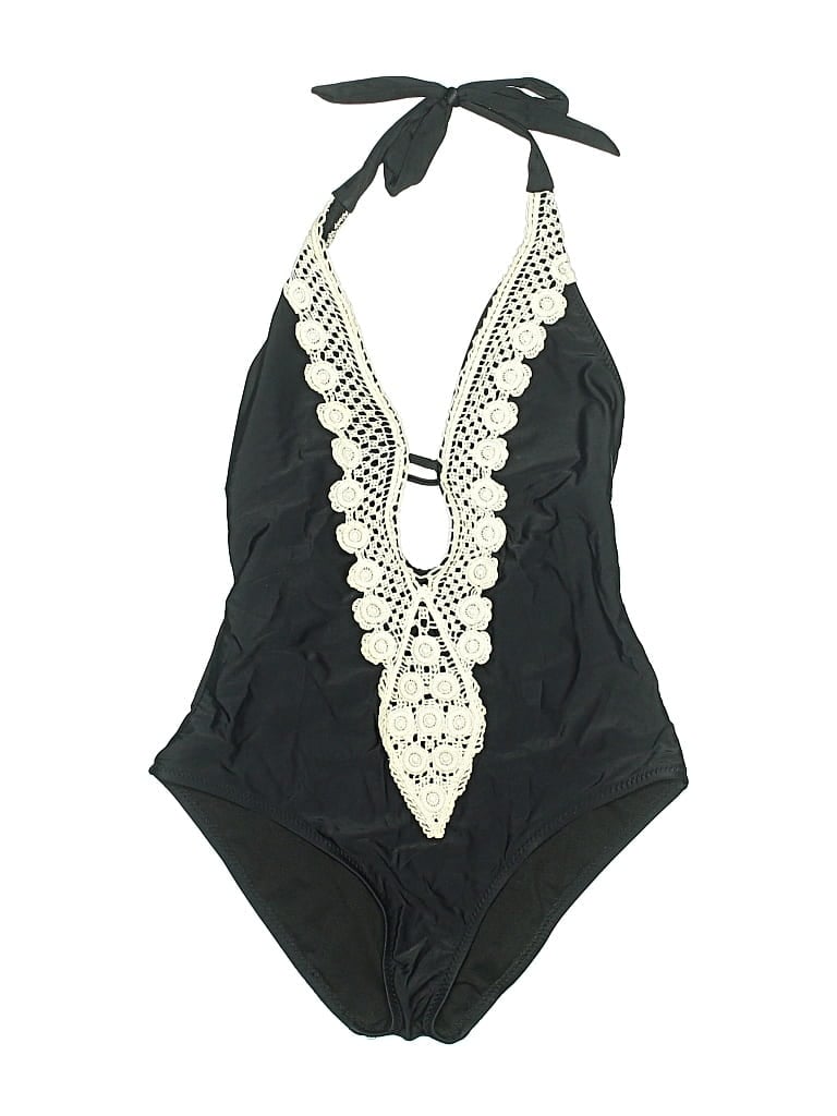 Pre-owned Mossimo One Piece Swimsuit In Black