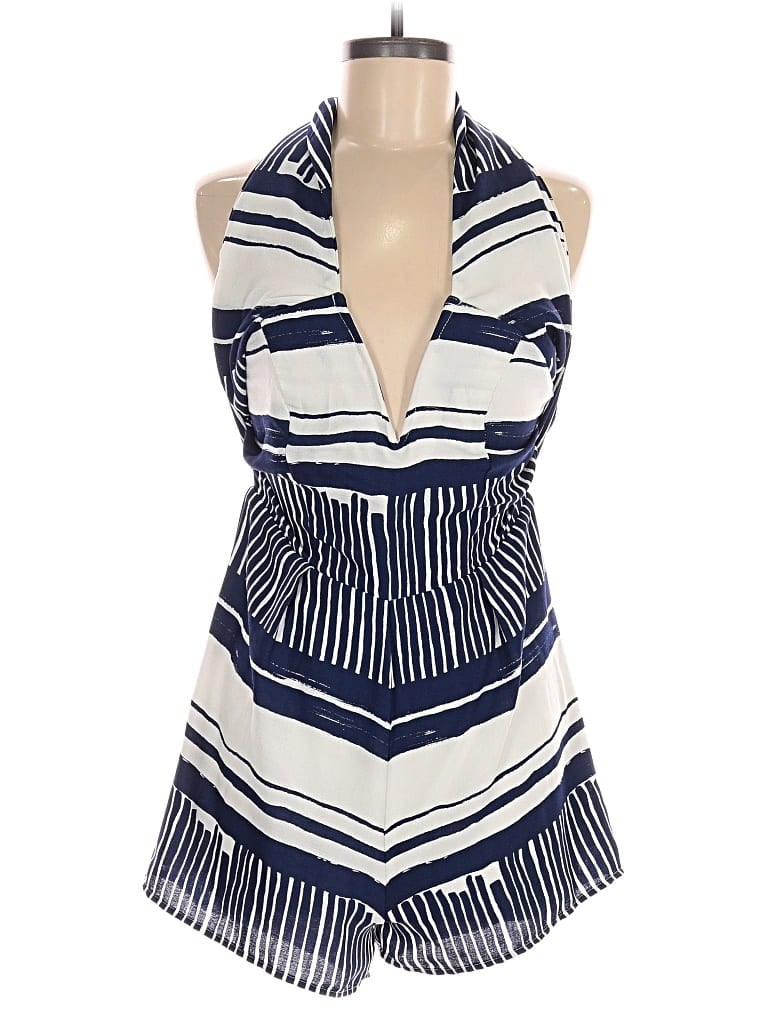 Pre-owned Lulus Romper In Blue
