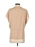 Unbranded 100% Polyester Tan Short Sleeve Blouse Size S - photo 2
