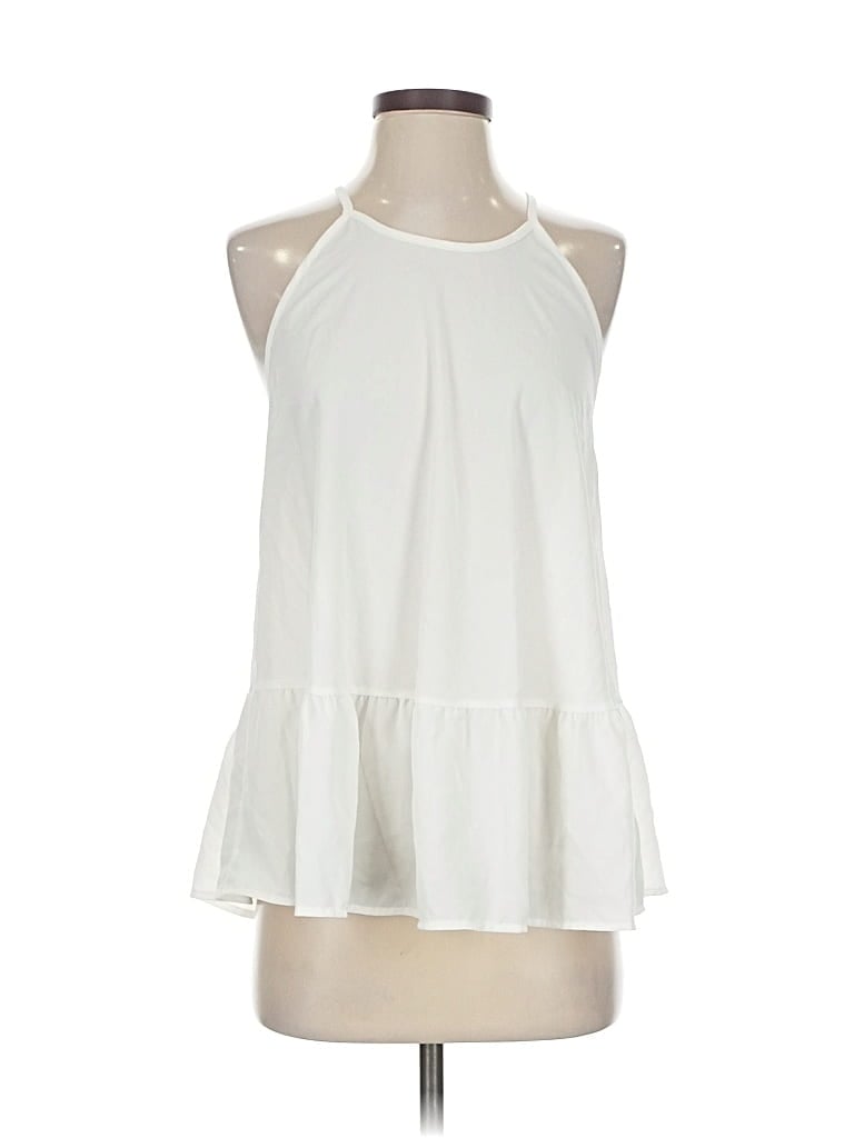 Pre-owned Altar'd State Sleeveless Blouse In White