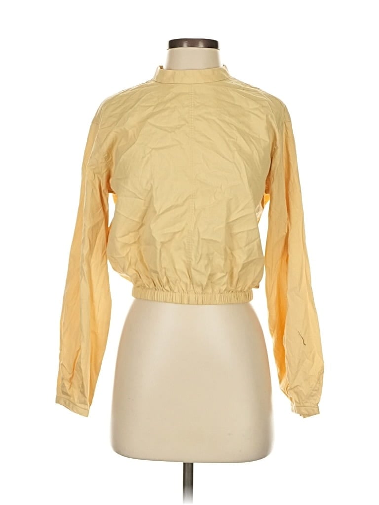 Pre-owned Everlane Long Sleeve Blouse In Yellow
