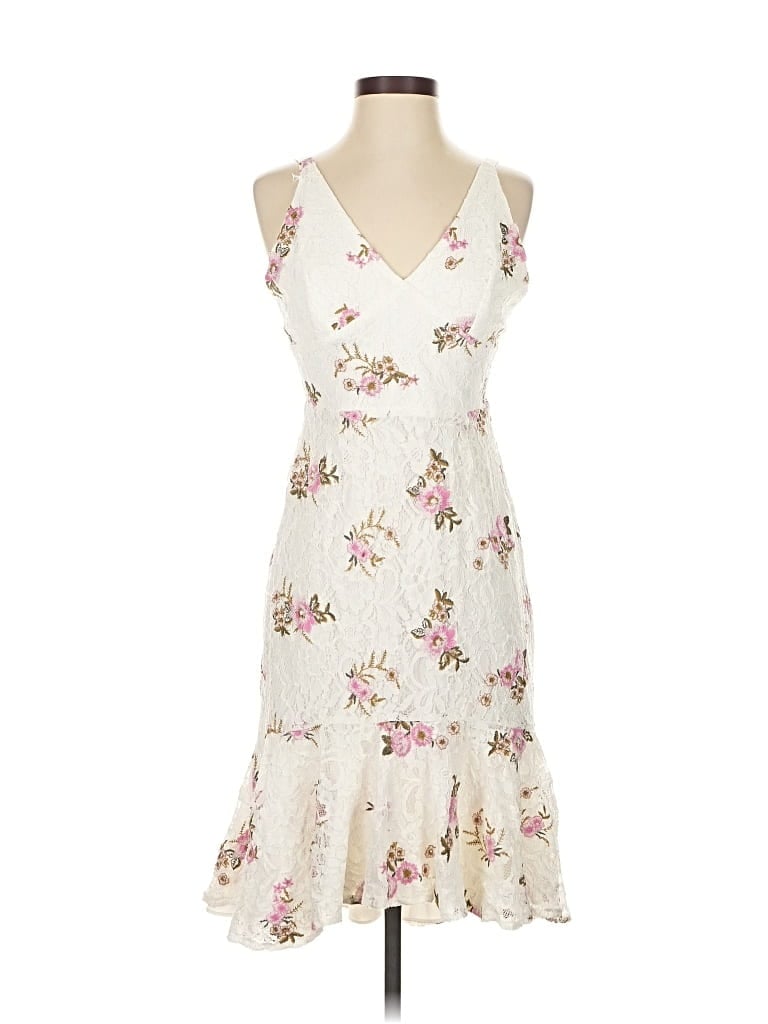 Pre-owned Wayf Cocktail Dress In White